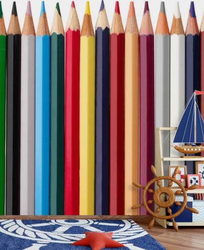 Stabler av fargerike blyanter Bakgrunn Stabler av fargerike blyanter Bakgrunn