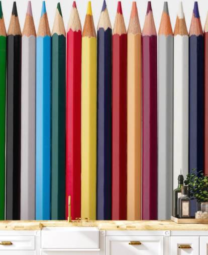 Stapel von bunten Bleistiften Stapel von bunten Bleistiften