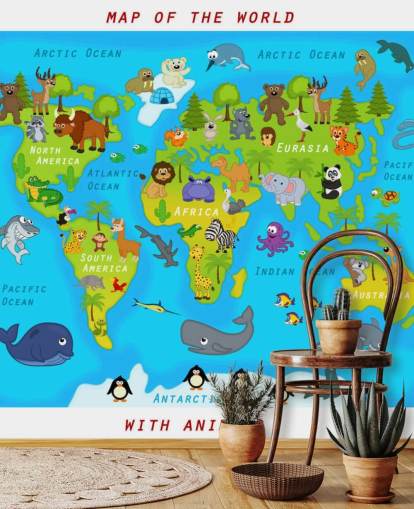 Child Friendly Map Wallpaper