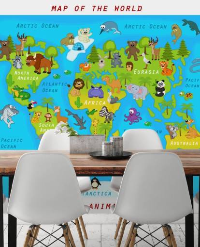 Child Friendly Map Wallpaper