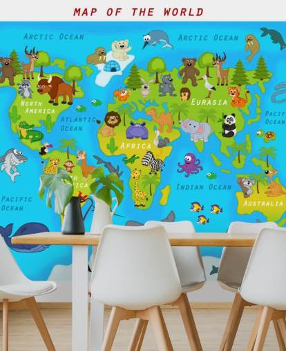 Child Friendly Map Wallpaper
