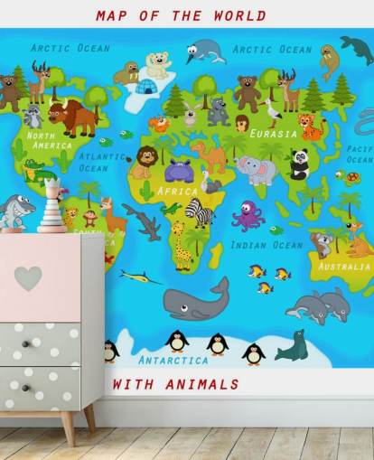 Child Friendly Map Wallpaper