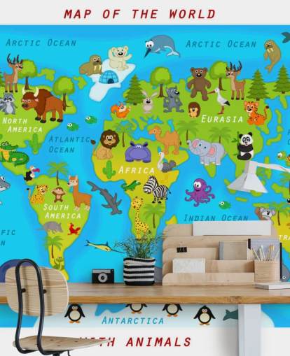 Child Friendly Map Wallpaper