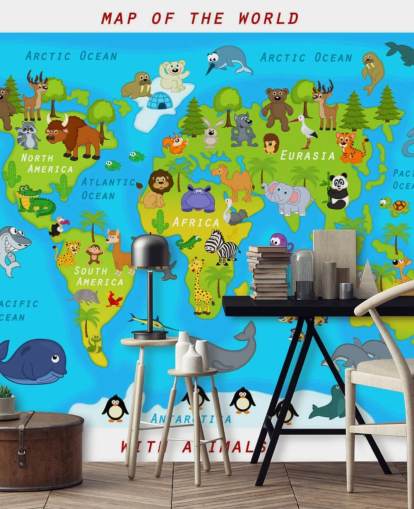 Child Friendly Map Wallpaper