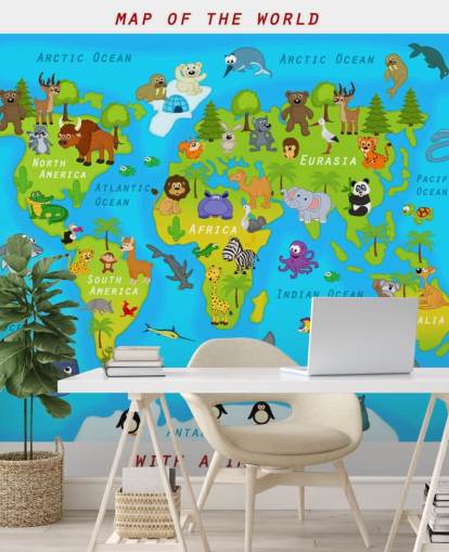 Child Friendly Map Wallpaper