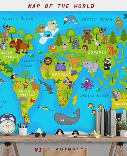 Child Friendly Map Wallpaper