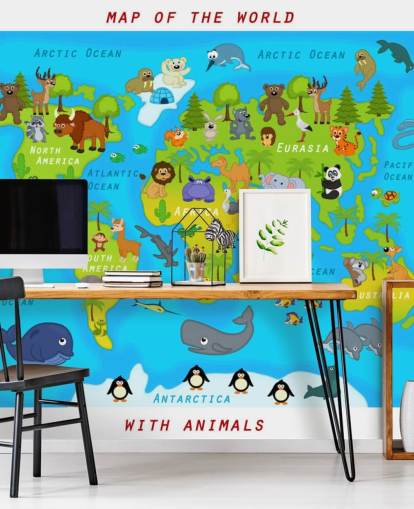 Child Friendly Map Wallpaper