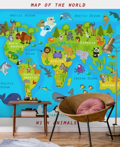 Child Friendly Map Wallpaper