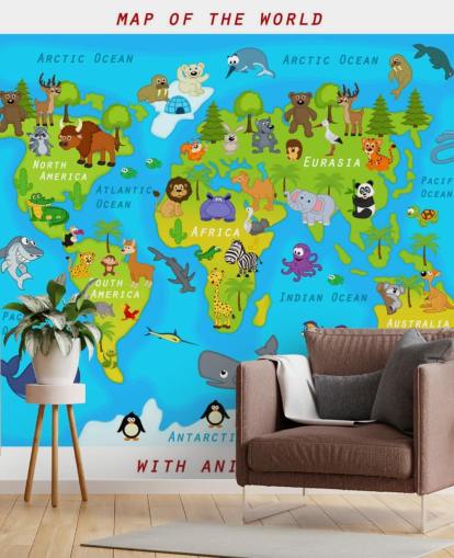 Child Friendly Map Wallpaper