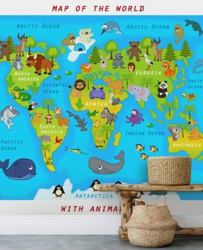 Child Friendly Map Wallpaper
