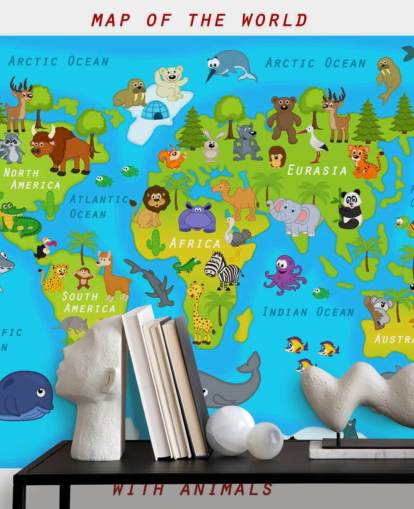 Child Friendly Map Wallpaper