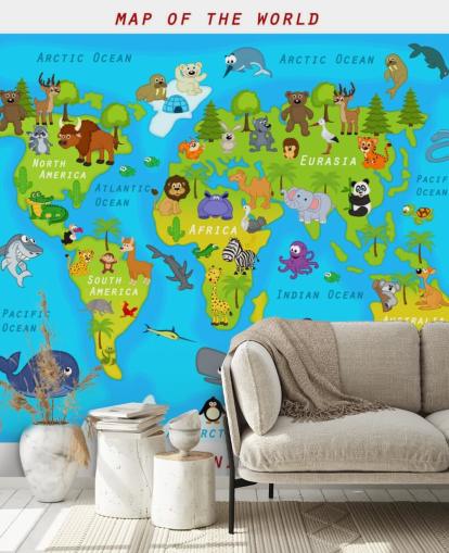 Fondo de pantalla de mapa apto para niños Fondo de pantalla de mapa apto para niños