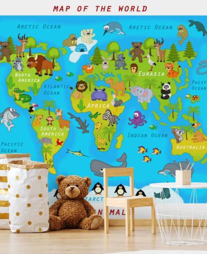 Child Friendly Map Wallpaper