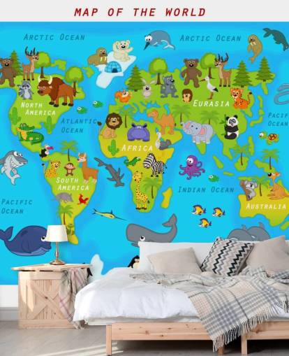 Child Friendly Map Wallpaper