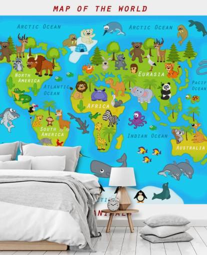 Child Friendly Map Wallpaper