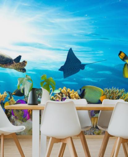Papier Peint Poisson et Corail
