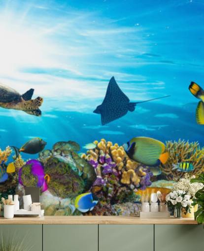 Colourful Fish and Coral Wallpaper