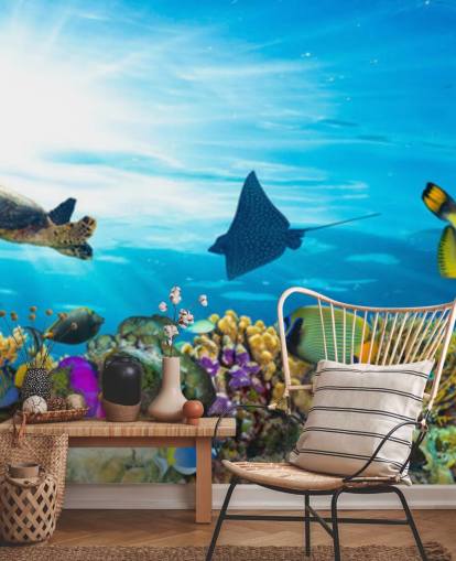 Colourful Fish and Coral Wallpaper