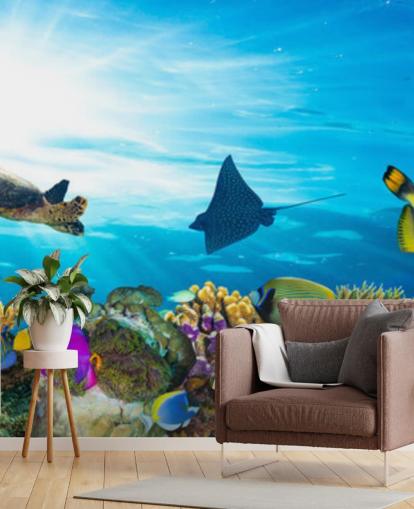 Colourful Fish and Coral Wallpaper Colourful Fish and Coral Wallpaper