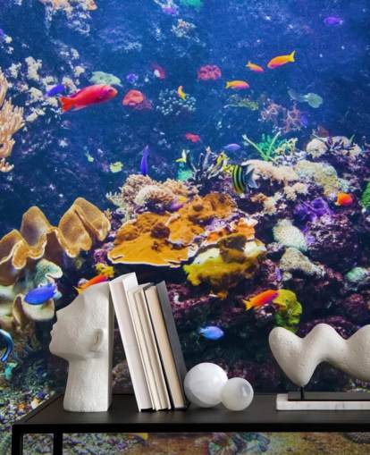 Papel de Parede Coral Reef and Tropical Fish Papel de Parede Coral Reef and Tropical Fish