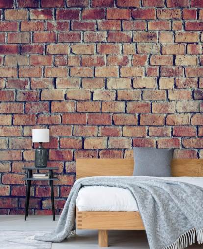 3D Textured Brick Effect Wall Mural