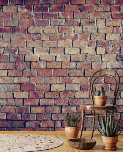 3D Textured Brick Effect Wall Mural