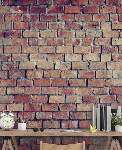 3D Textured Brick Effect Wall Mural