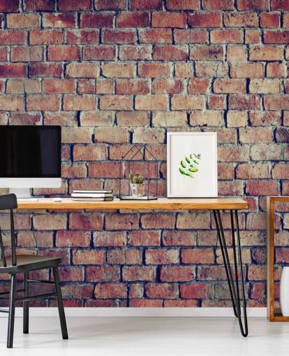 3D Textured Brick Effect Wall Mural