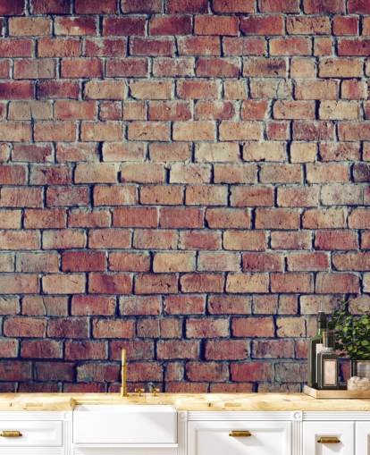 3D Textured Brick Effect Wall Mural