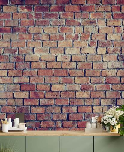 3D Textured Brick Effect Wall Mural