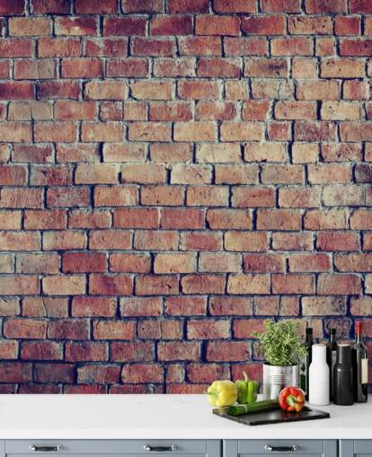 3D Textured Brick Effect Wall Mural