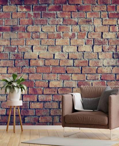 3D Textured Brick Effect Wall Mural