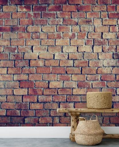 Mural de pared Efecto ladrillo con textura 3D