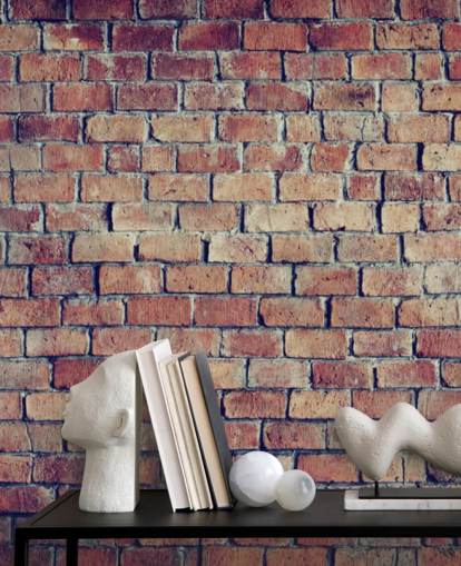 3D Textured Brick Effect Wall Mural