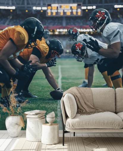 american football wallpaper mural called Get in Formation for colleges, children's bedrooms and man caves