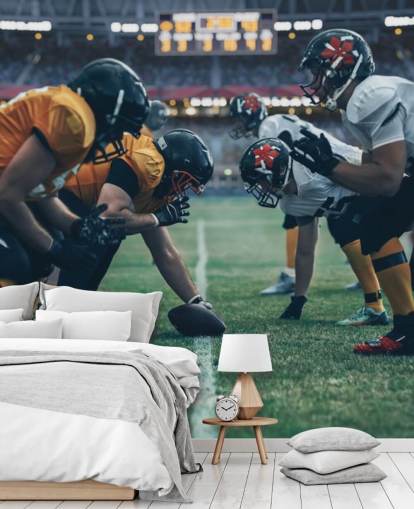 american football wallpaper mural called Get in Formation for colleges, children's bedrooms and man caves