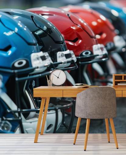 NFL tapetmaleri kaldet American Football Helmets til teenagersoveværelser