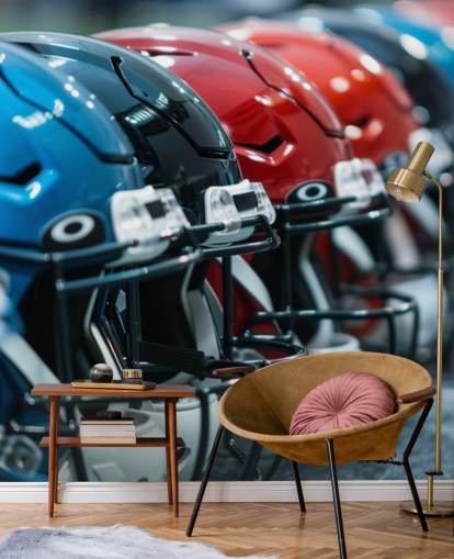 NFL wallpaper mural called American Football Helmets for teen bedrooms NFL wallpaper mural called American Football Helmets for teen bedrooms