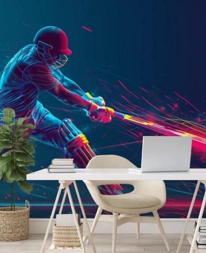 mural de pared de grillos rosa y azul llamado Neon Cricket para dormitorios infantiles mural de pared de grillos rosa y azul llamado Neon Cricket para dormitorios infantiles