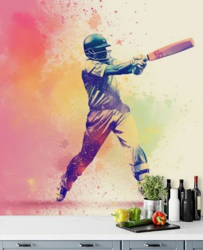 murale a parete con cricket rosa chiamato Pink Paint Cricket per camere da letto e aziende per adolescenti