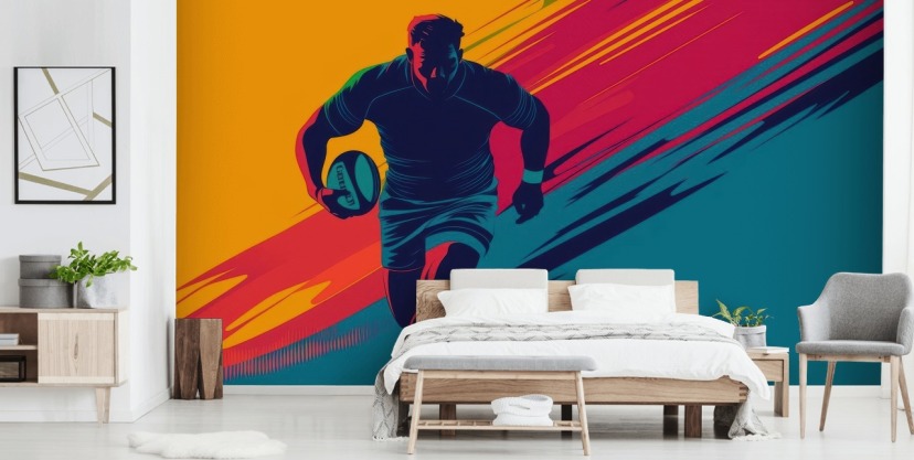 Welsh Rugby Mural Rugby Wallpaper Murals | Wallsauce US