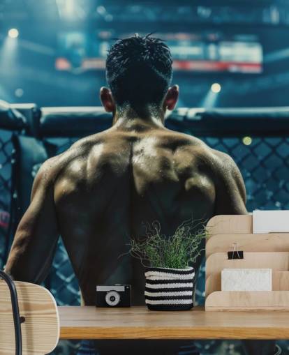mma wallpaper mural called UFC Fighter for gyms and workout spaces mma wallpaper mural called UFC Fighter for gyms and workout spaces