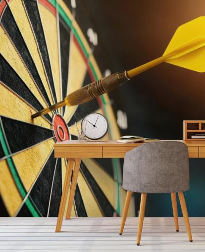 fresque murale de fléchettes en gros plan appelée Dart Board pour les chambres, les salles de jeux et les entreprises fresque murale de fléchettes en gros plan appelée Dart Board pour les chambres, les salles de jeux et les entreprises