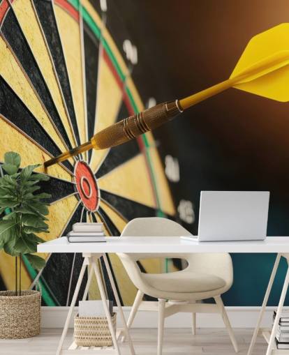 lähikuva tikanheittoseinämaalaus nimeltä Dart Board makuuhuoneisiin, pelihuoneisiin ja yrityksiin