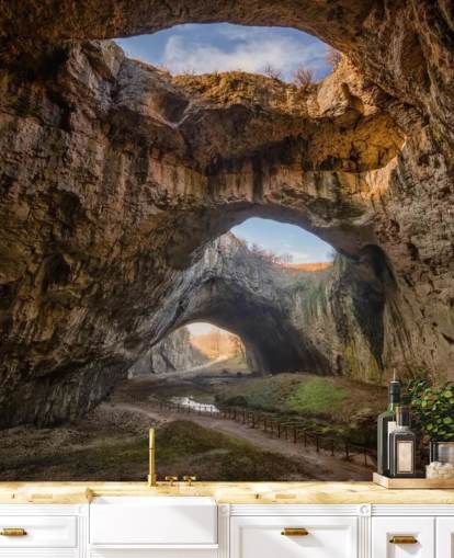 Carta da parati murale con grotta Devetaki - Bulgaria