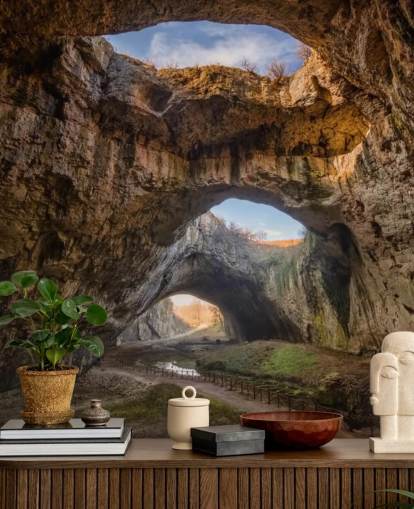 Carta da parati murale con grotta Devetaki - Bulgaria