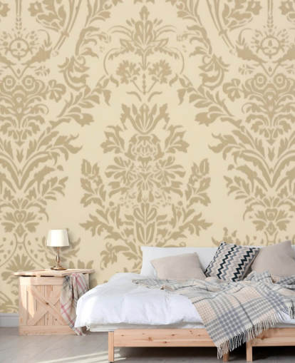 beige customisable pattern wallpaper called Beige Damask for bedrooms, living rooms and hallways beige customisable pattern wallpaper called Beige Damask for bedrooms, living rooms and hallways
