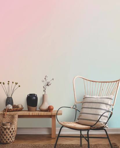 pink ombre wallpaper mural called Spring Ombre 