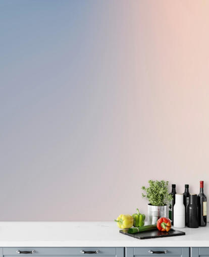 blå og lyserød ombre tapetmaleri kaldet Blue and Pink Gradient til soveværelser og stuer