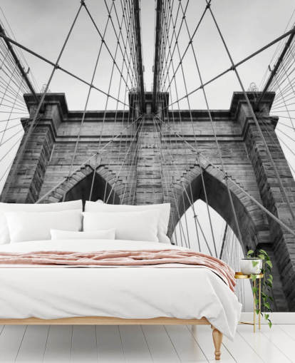 Brooklyn Bridge im Detail Fototapete